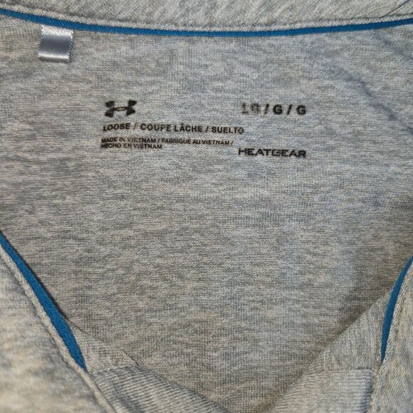 Under Armour Heatgear Mens Polo Shirt Large Gray - Picture 5 of 9